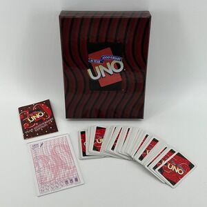 Mattel UNO 30 Year Anniversary Edition Card Game 2001 Ages 7+ Family Game Night